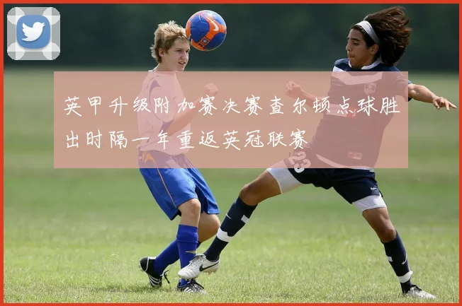 英甲升级附加赛决赛查尔顿点球胜出时隔一年重返英冠联赛